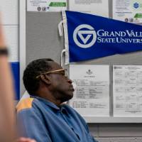 Student paying attention in the classroom